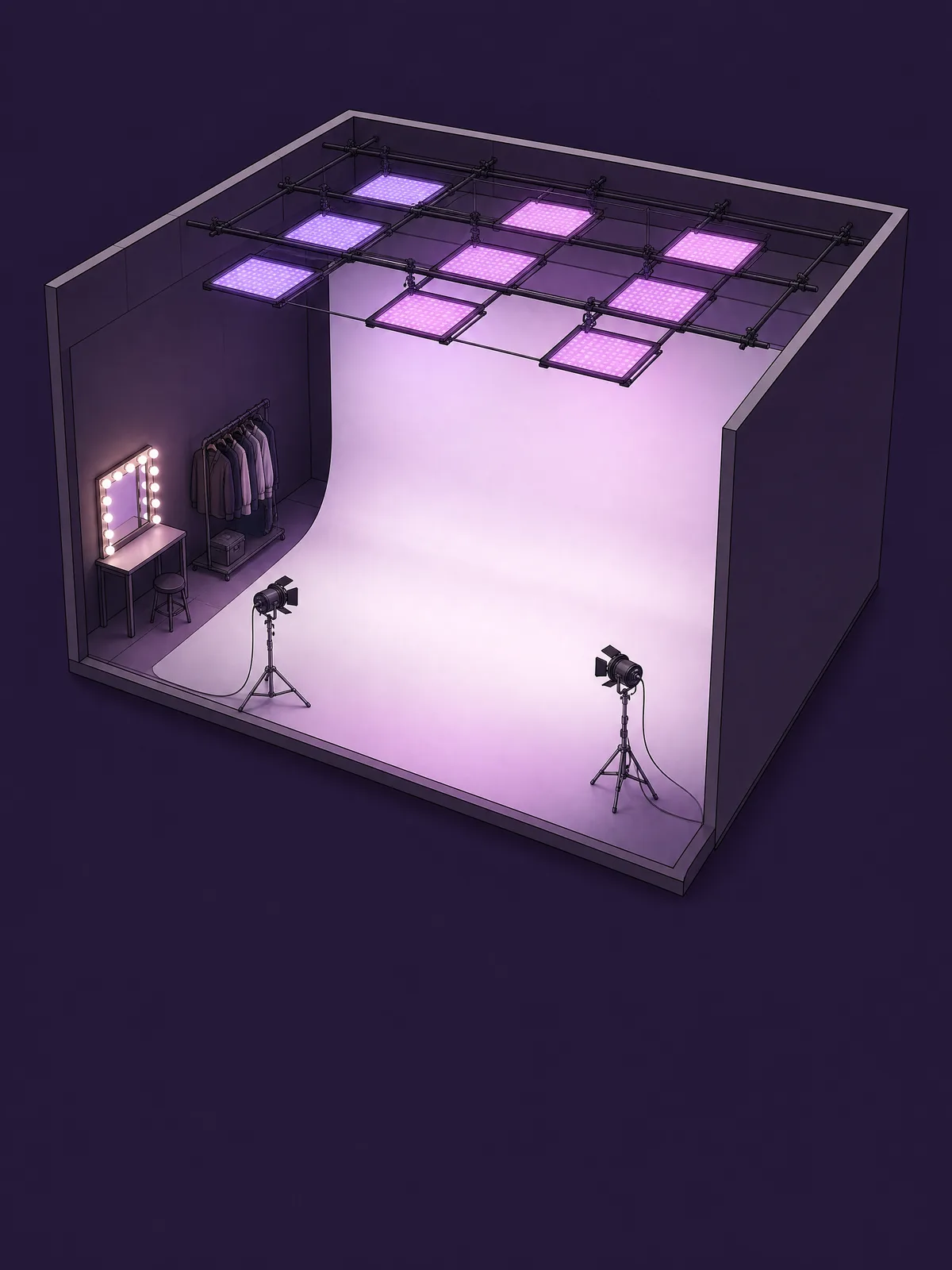 Illustration of the Leizart studio
