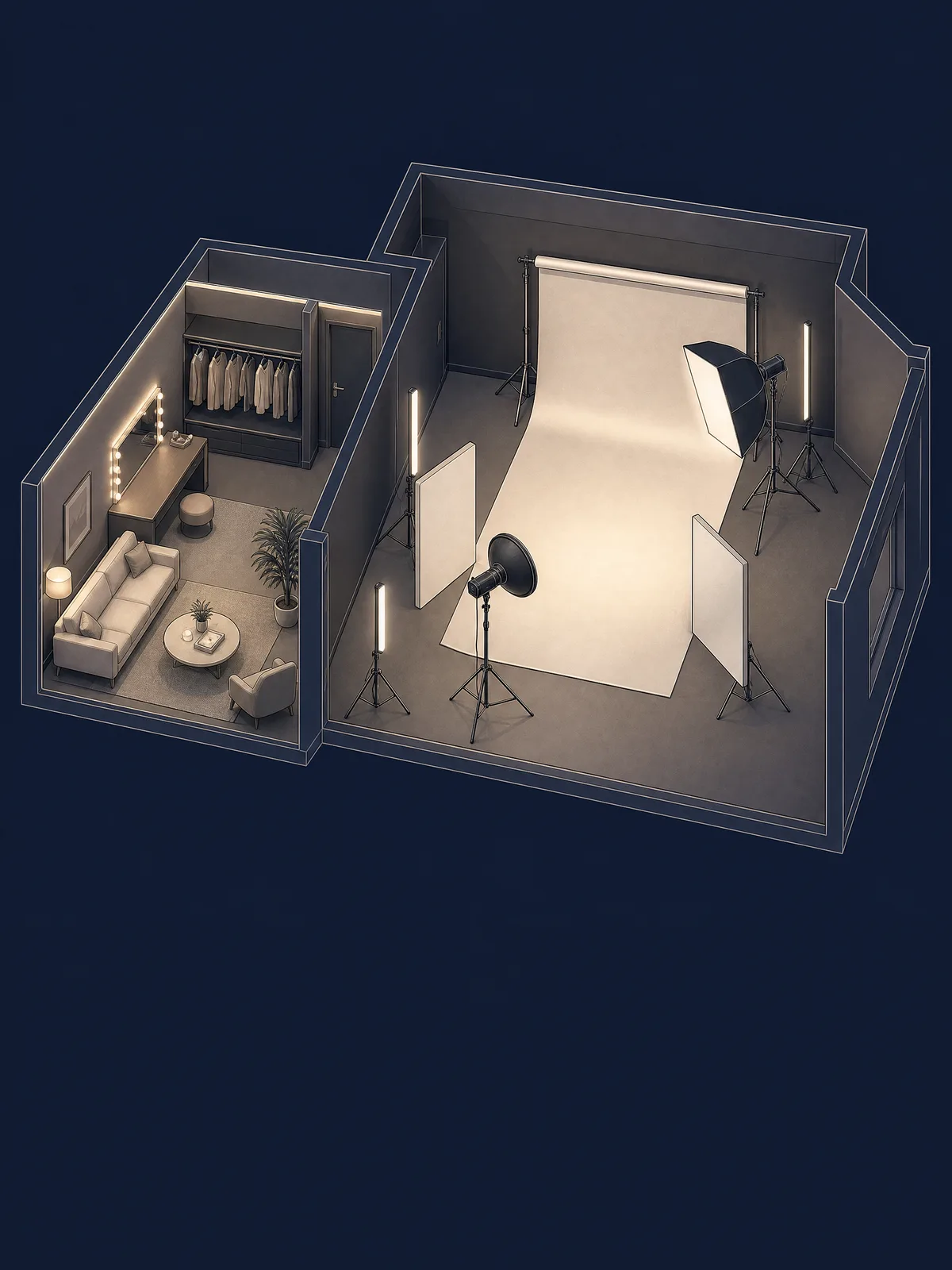 Illustration of the Studio Sténopé studio