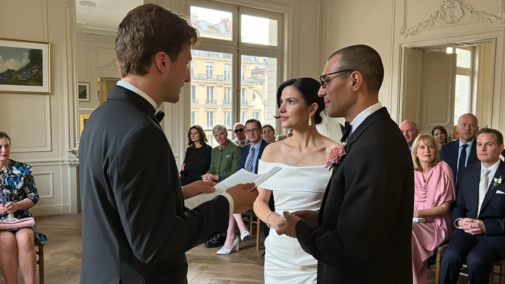 Cérémonie de mariage en mairie à Marseille